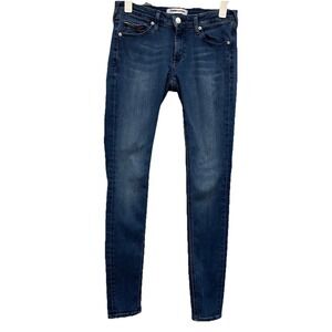 Tommy Hilfiger Jeans Womens Sz 29x34 Blue Denim Sophie Low Rise Skinny 5 Pockets